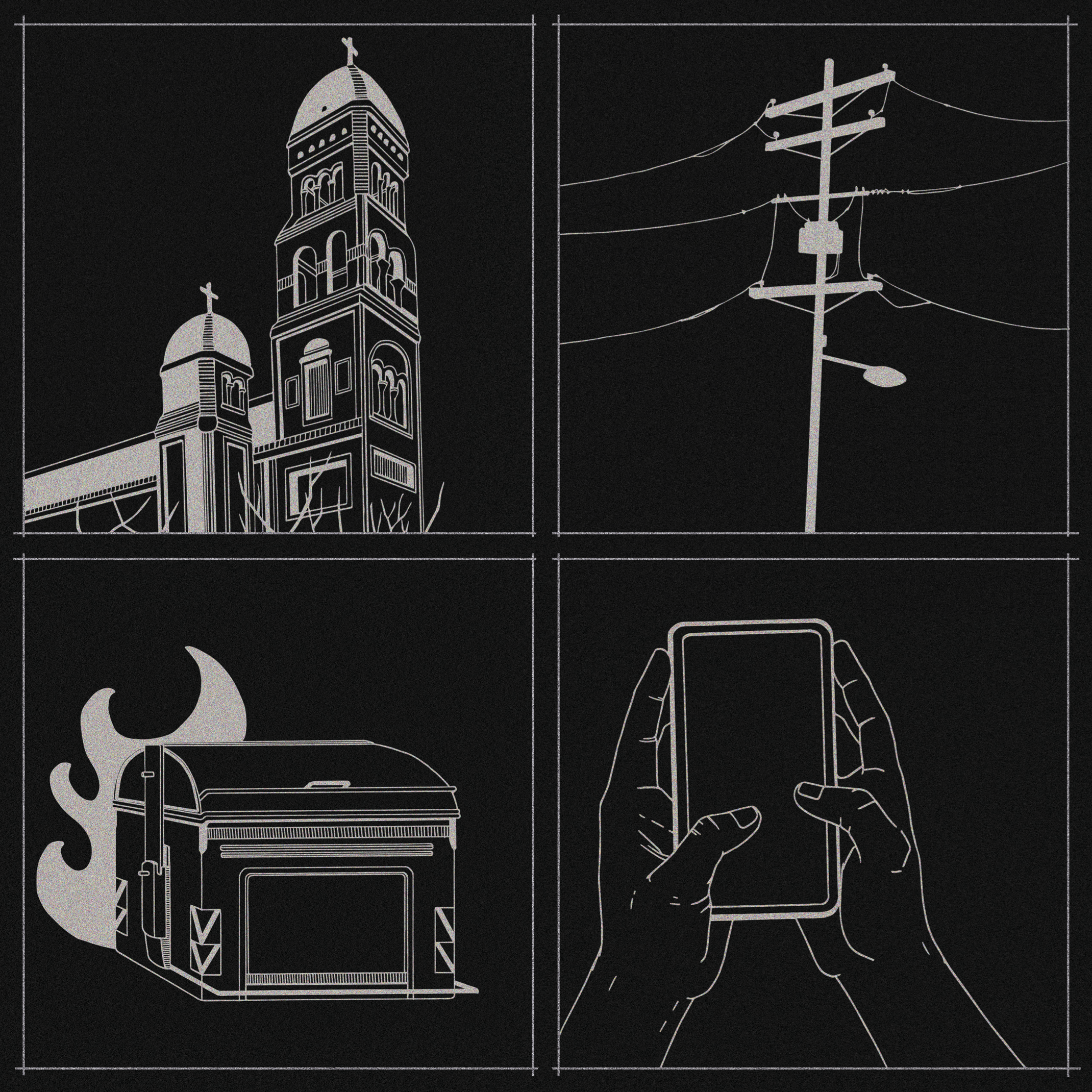 Abierto al Cielo — illustration grid